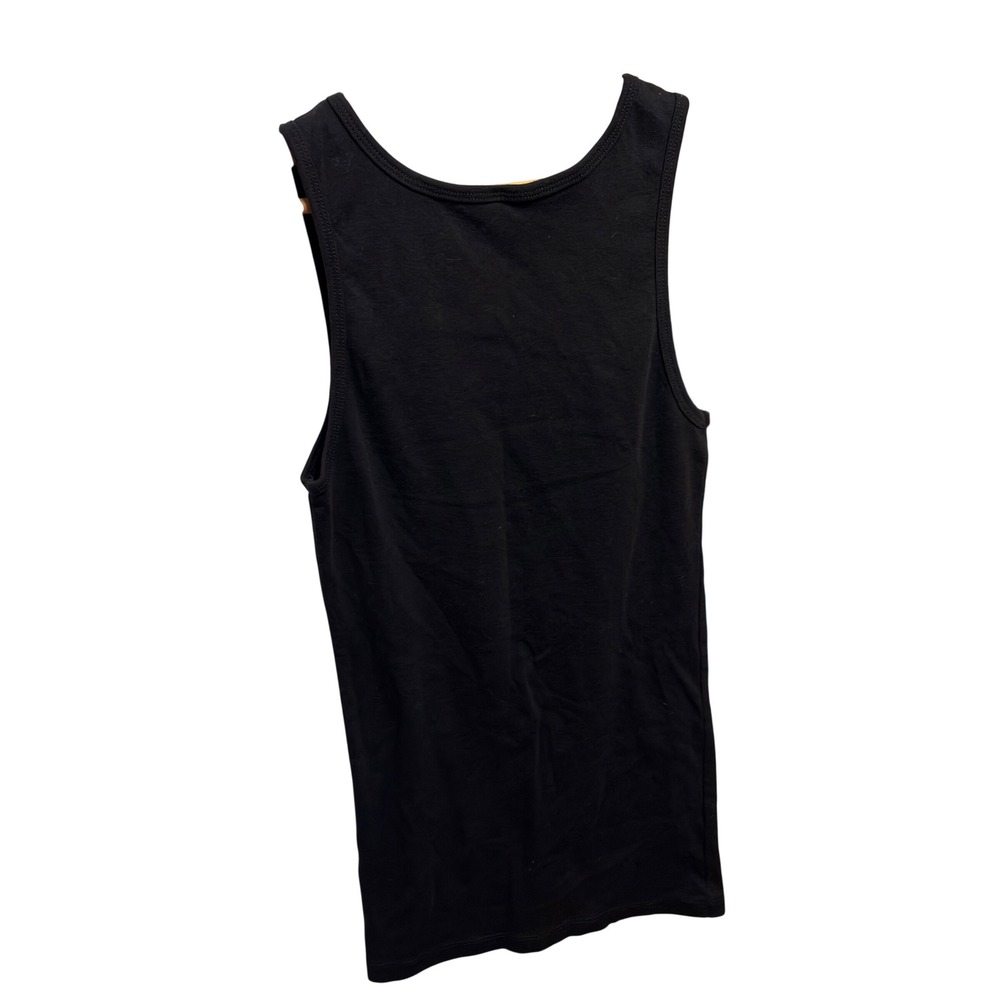 Dixxon‎ Tank Top Women's M Black Graphic Dog Lover Ribbed Sleeveless Scoop Neck - Picture 4 of 7